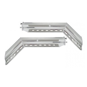 TRMFH304 | Mud Flap Hanger Set Spring loaded SS430 30" Taper 2.5'' Bolt Spacing 45°Angled