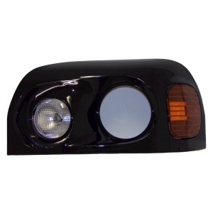 FRCE-0402-L | Freightliner Century HeadLight Black Driver Side