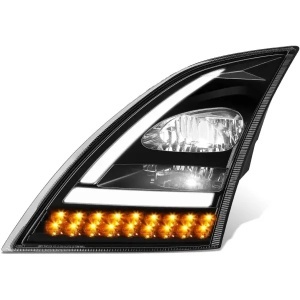 F01097-L | Left Black - Headlight LED, Volvo VNL, 2018+