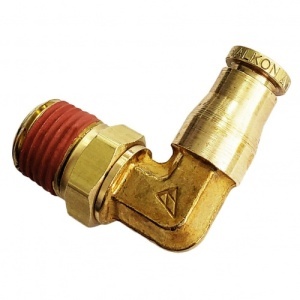 TR14SEF14 | Push To Connect Brass Male Fitting Elbow 1/4" O.D. 1/4" I.D.
