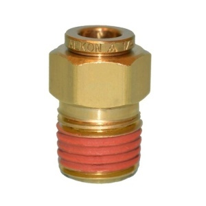 TR38SF14 | Male Connector Swivel Brass Fitting 3/8" OD x 1/4" NPT