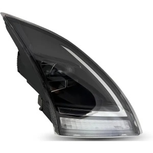 TRH219904BR | Passenger Side Black Reflective Led w/ DRL w/ LED Control Module Headlight for Volvo V