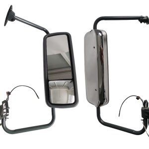 FRCE-0311-R | Freightliner Century Columbia Coronado Electric Door Mirror Cover Chrome Passenger Sid