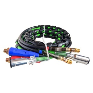 TR813212| 3-in-One Rubber Air Hose Electrical Cable Wrap 12' Air Line Hose