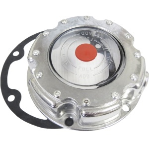 TR3434249 | Hub Cap, Aluminum, with Plug & Gasket - H6, BC5.5, Idp1-11/16, ID4-7/16, OD6-3/16